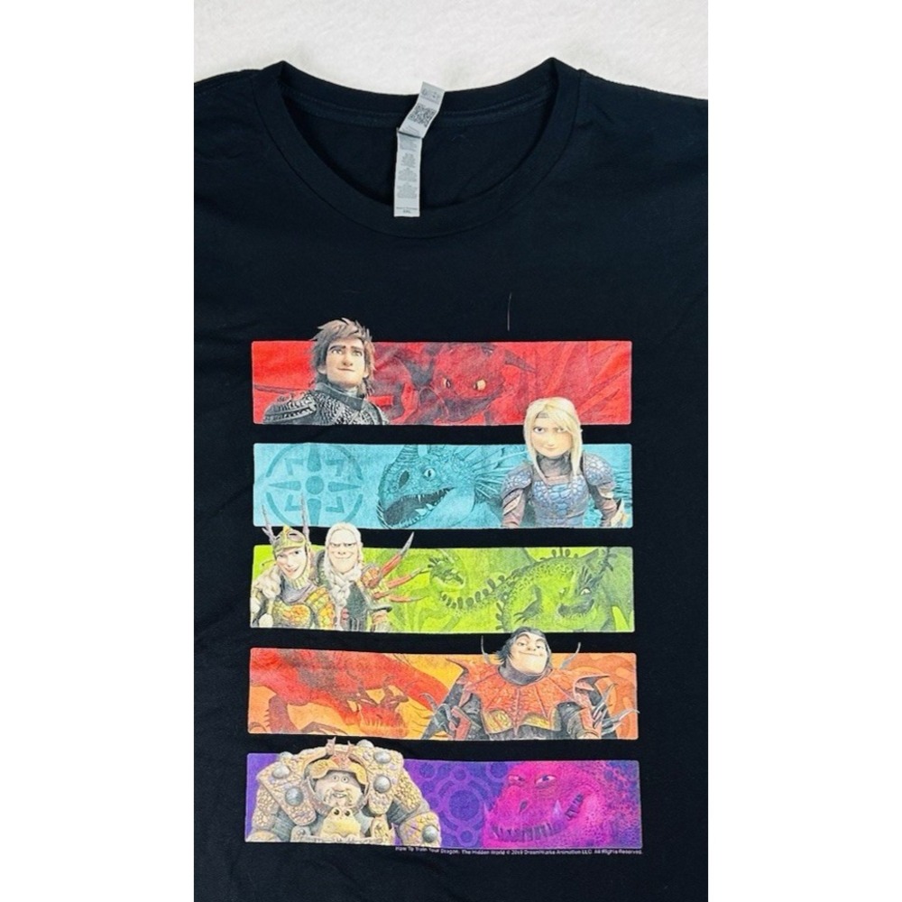 How to Train Your Dragon The Hidden World Movie Dream Works T-Shirt Mens 2XL